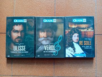 3 DVD quark Ulisse Re Sole Verdi 