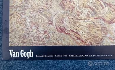 Manifesto Van Gogh 1988 Campo di grano con mietito