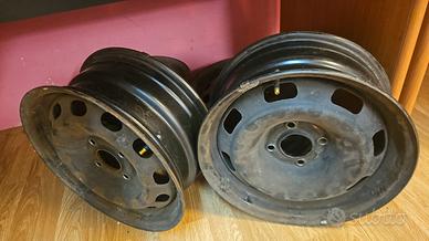 4 cerchi / cerchioni in ferro per ford fiesta 2010