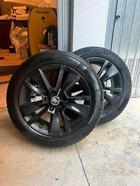 Cerchi Skoda Karoq Triton 17" Nero Opaco gommate