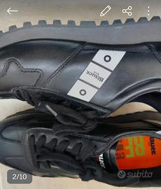 scarpette blauer uomo 41 pelle nera grigio nuove