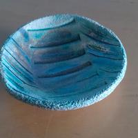 Ciotolina in ceramica raku verdeacqua Melraku