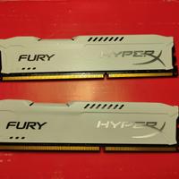 Ram HyperX FURY White 16GB Kit DDR3 1866MT/s CL10