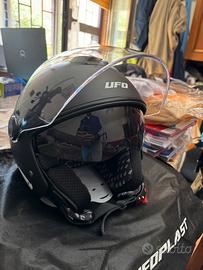 Casco jet ufo doppia visiera taglia S