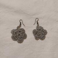 orecchini fiore fatti a mano donna argento 