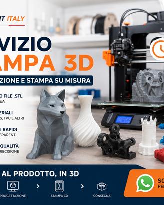 Servizio Stampa 3D Professionale - Modellazione, C