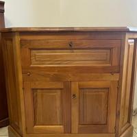 Mobile TV ad angolo in noce