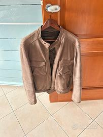 giubbino pelle scamosciata marronetaglia 52