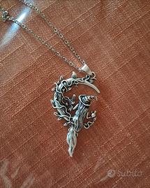 collana strega halloween in acciaio