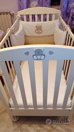 Lettino/Culla Erbesi + Materasso Pali