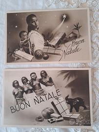 TRIPOLITANIA CARTOLINE AUGURI NATALIZI ANNI 30