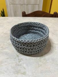 Cestino portaoggetti uncinetto