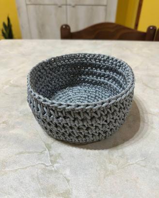 Cestino portaoggetti uncinetto