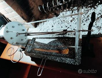 Girarrosto spiedo elettrico per caminetto 