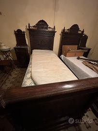 Letti antichi in legno