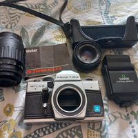 macchina fotografica analogica e obiettivi