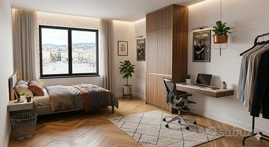 VALLE AURELIA - singola con BALCONE