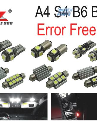 KIT 20 LAMPADE LED INTERNE PER AUDI A4 S4 RS4 B6 B