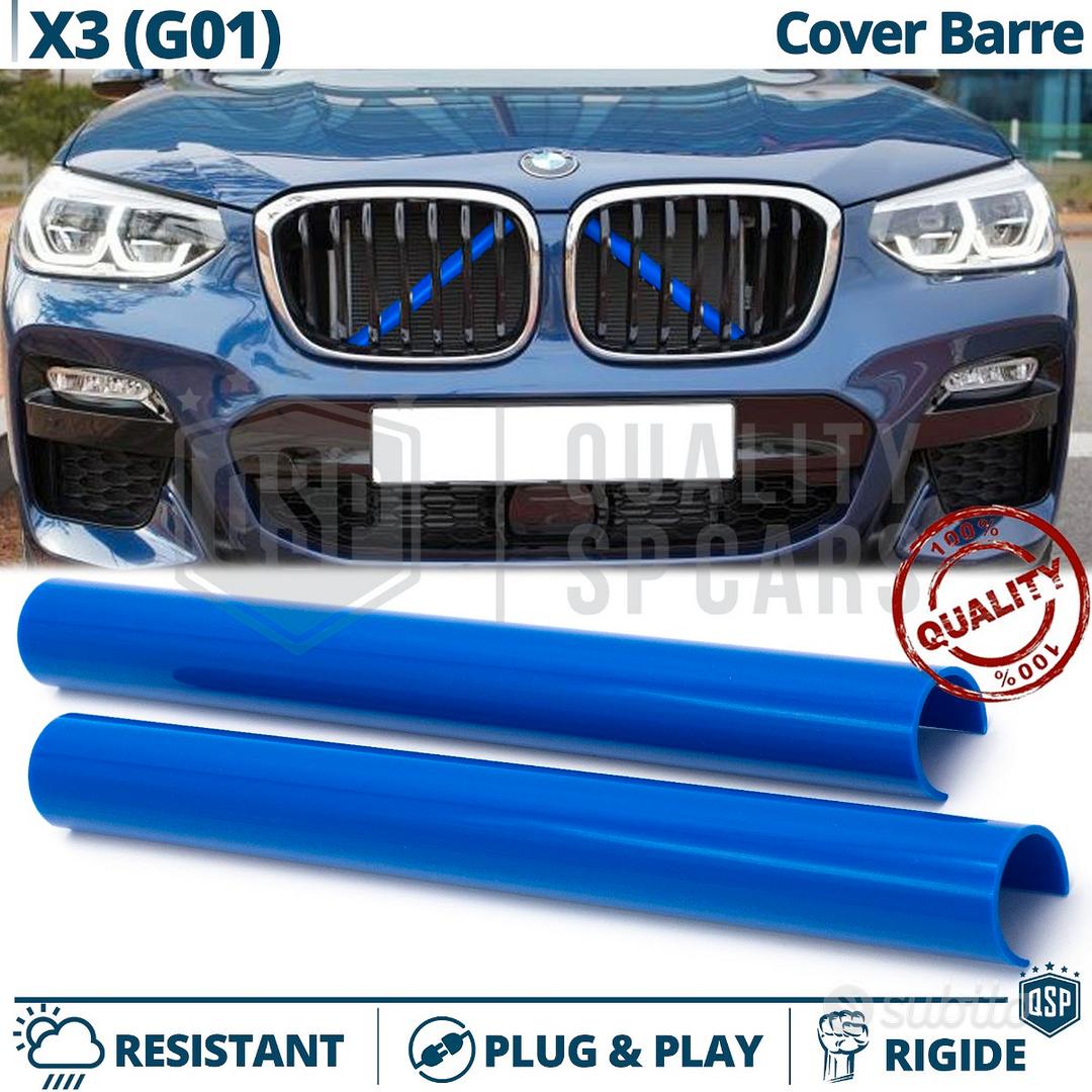 Griglia Radiatore Anteriore Nera Lucida Per BMW X3 G01 / X4 G02 - Doppio Rene Sportivo