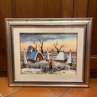 Quadro paesaggio invernale Gregor Koboski