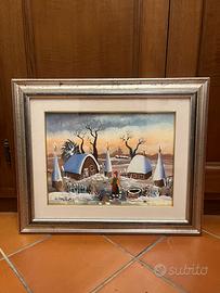 Quadro paesaggio invernale Gregor Koboski