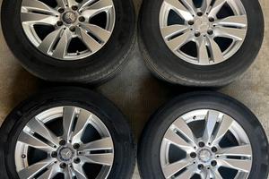 4 cerchi in lega e gomme originali Mercedes 16"