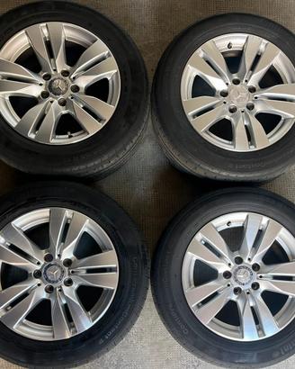 4 cerchi in lega e gomme originali Mercedes 16"