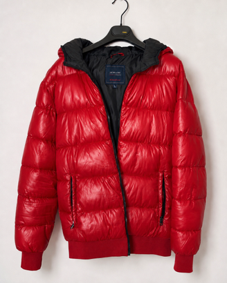 Piumino Cotton & Silk uomo rosso – Taglia L