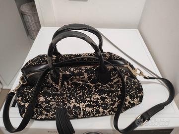 borsa twin set tessuto nero