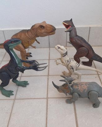 lotto 5 dinosauri jurassic world 
