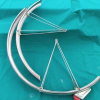 Parafanghi coppia acciao inox