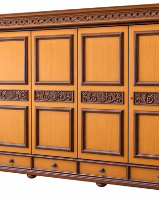 Armadio classico tutto in legno arte povera 