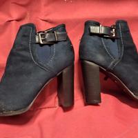 Scarpe donna Stivaletti blu Misura 39 Con Cerniera