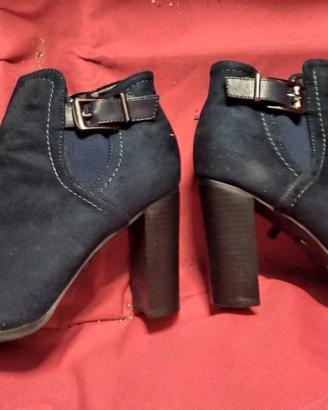 Scarpe donna Stivaletti blu Misura 39 Con Cerniera