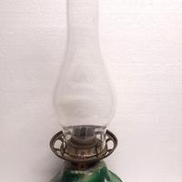 LAMPADA ANTICA LIBERTY olio OPALINA burner P&A USA