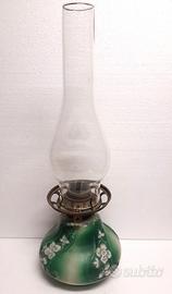 LAMPADA ANTICA LIBERTY olio OPALINA burner P&A USA