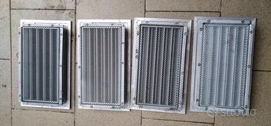Griglia 25x15 areazione alluminio telaio incasso