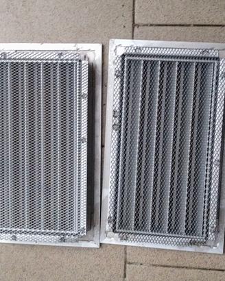 Griglia 25x15 areazione alluminio telaio incasso