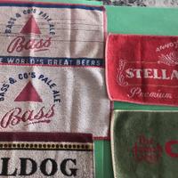 5 tovagliette birra. Ceres, Stella Artois, Bass