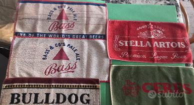 5 tovagliette birra. Ceres, Stella Artois, Bass