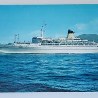 Cartolina lloyd triestino nave galileo galilei