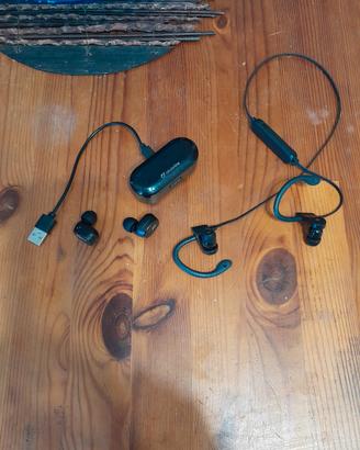 2 coppie auricolari blutooth 