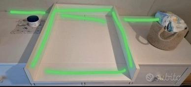 Struttura per fasciatoio mobile ikea Hemnes