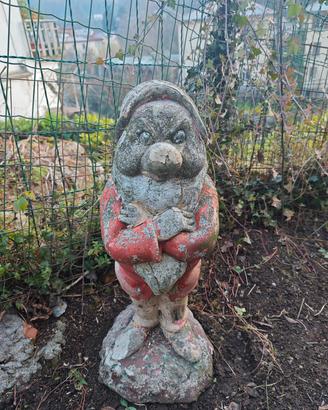 Nano in sasso da giardino Brontolo 