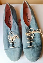 Scarpe Campo de' Fiori pelle scamosciata azzurre38