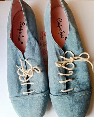 Scarpe Campo de' Fiori pelle scamosciata azzurre38