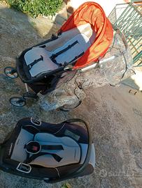 passeggino trio foppapedretti + base isofit auto