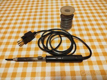 Saldatore elettrico a stilo + bobina di stagno 
