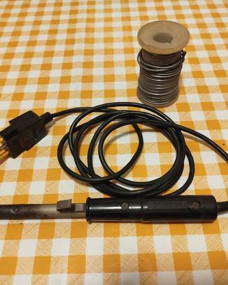 Saldatore elettrico a stilo + bobina di stagno 