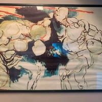 Copia di quadro di Guttuso, "pugili"